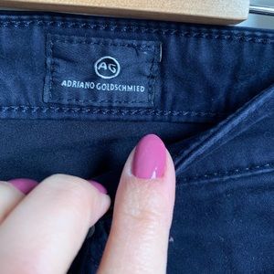 Adriano Goldschmied Navy Blue Stevie Ankle Pants